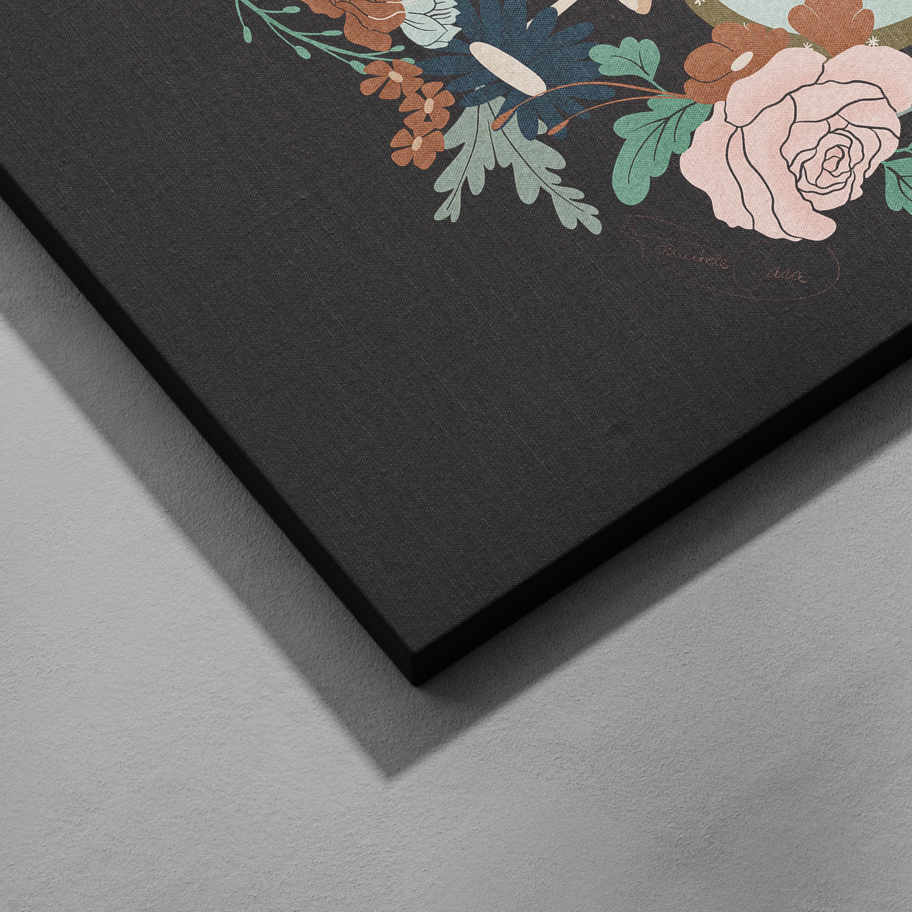Lunar Moth Grove - Rosalinde Clara - Framed Canvas Wall Art Print | House Prints