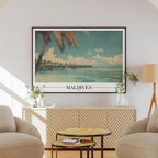 Paradise Maldives Beach World Travel - Rolled Poster Art Print | House Prints
