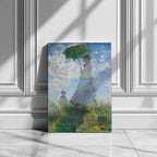 Madame Monet and Her Son - Claude Monét - Framed Canvas Wall Art Print | House Prints