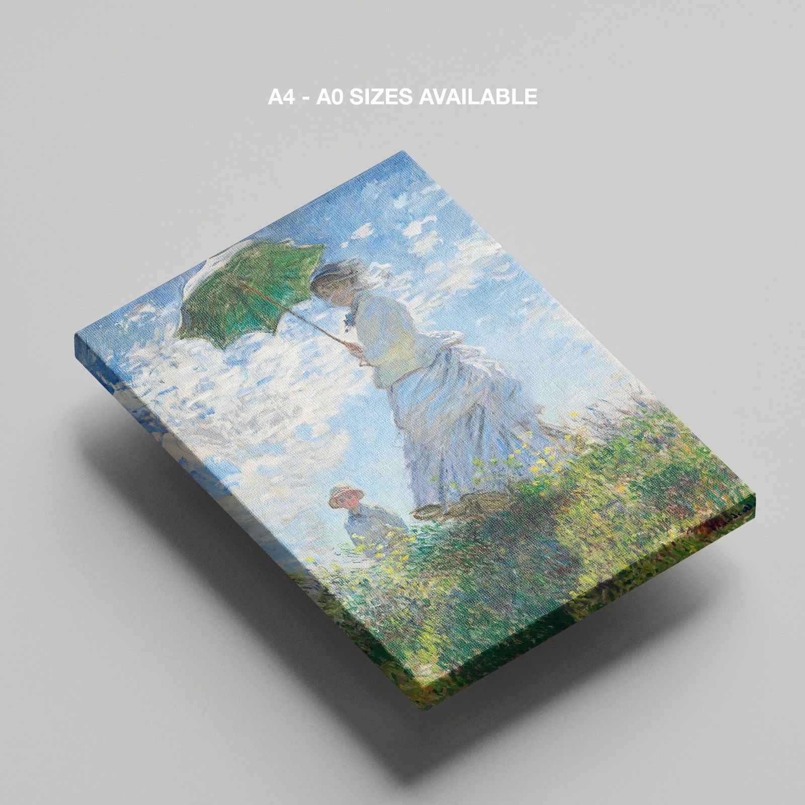 Madame Monet and Her Son - Claude Monét - Framed Canvas Wall Art Print | House Prints