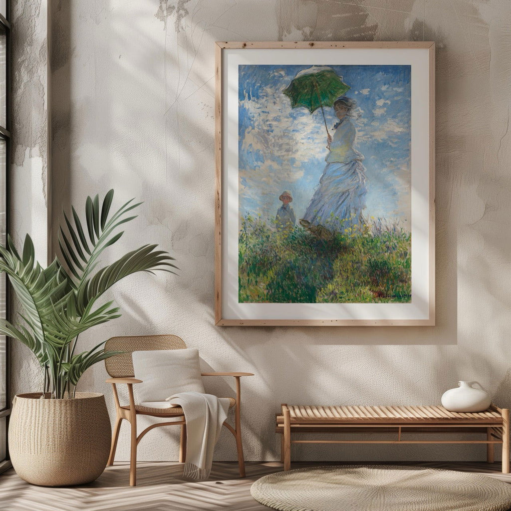 Madame Monet and Her Son - Claude Monét - Rolled Poster Wall Art Print | House Prints