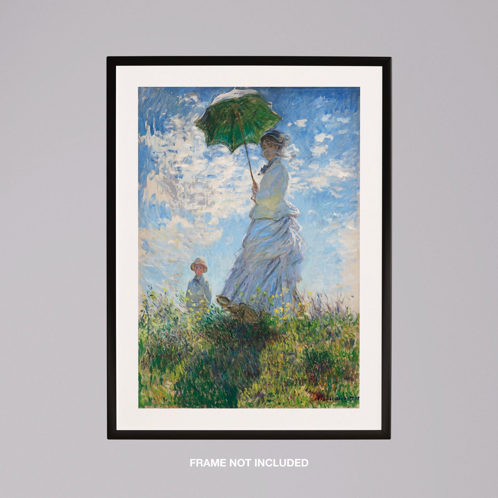 Madame Monet and Her Son - Claude Monét - Rolled Poster Wall Art Print | House Prints