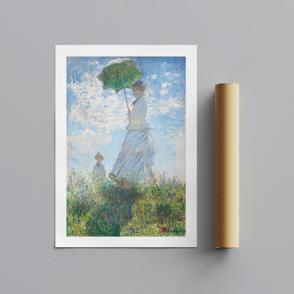 Madame Monet and Her Son - Claude Monét - Rolled Poster Wall Art Print | House Prints