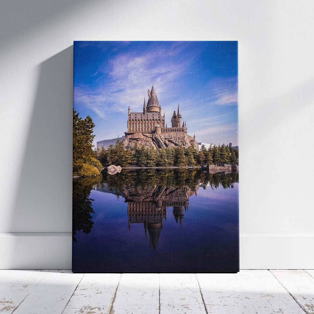 Magical Fantasy Castle Landscape - Framed Canvas Wall Art Print | House Prints