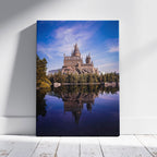 Magical Fantasy Castle Landscape - Framed Canvas Wall Art Print | House Prints