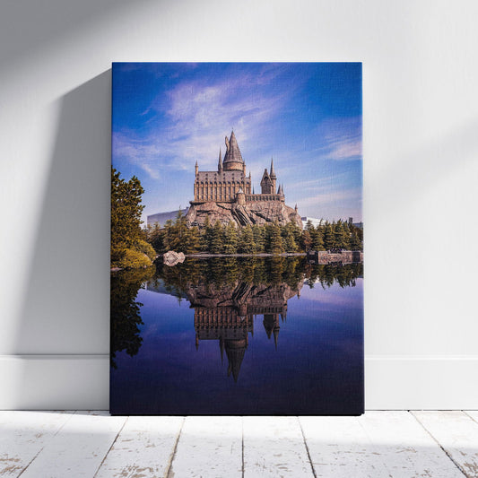 Magical Fantasy Castle Landscape - Framed Canvas Wall Art Print - House Prints