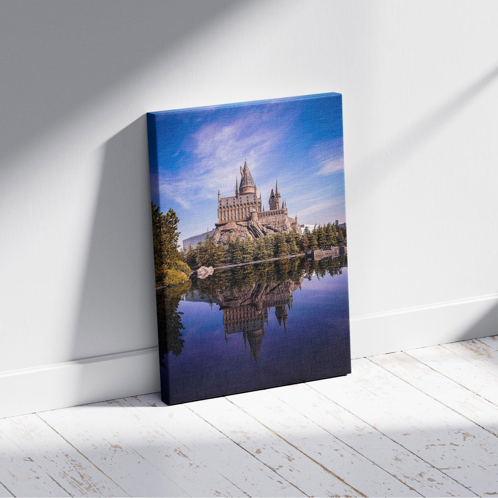 Magical Fantasy Castle Landscape - Framed Canvas Wall Art Print | House Prints