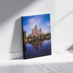 Magical Fantasy Castle Landscape - Framed Canvas Wall Art Print | House Prints