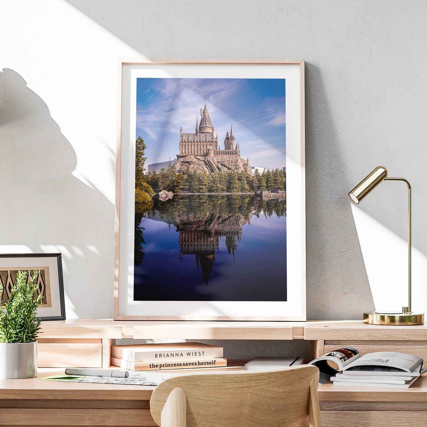 Magical Fantasy Castle Landscape - Rolled Poster Wall Art Print - House Prints