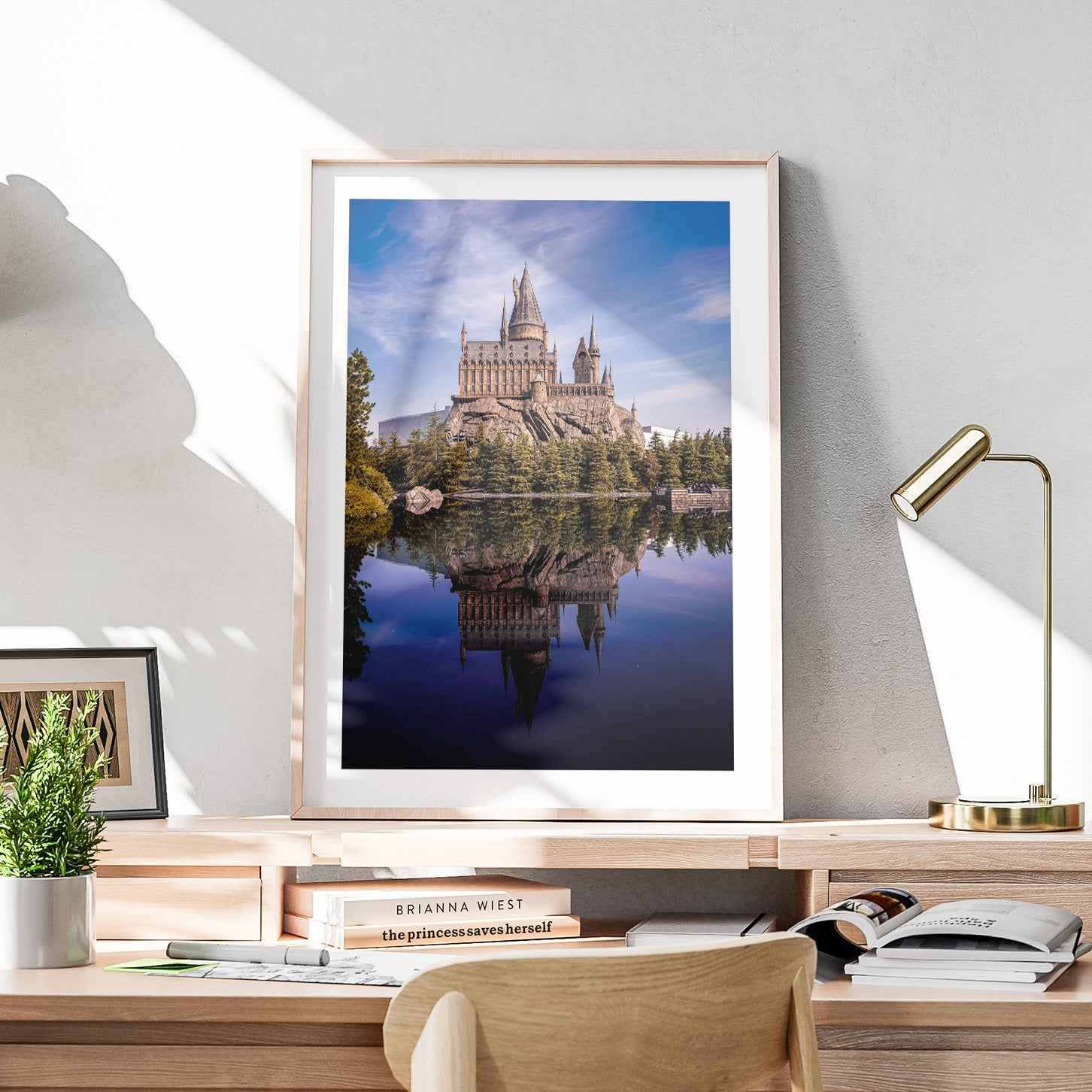 Magical Fantasy Castle Landscape - Rolled Poster Wall Art Print - House Prints