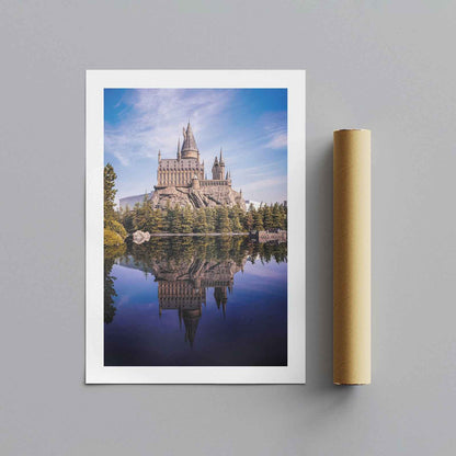 Magical Fantasy Castle Landscape - Rolled Poster Wall Art Print - House Prints
