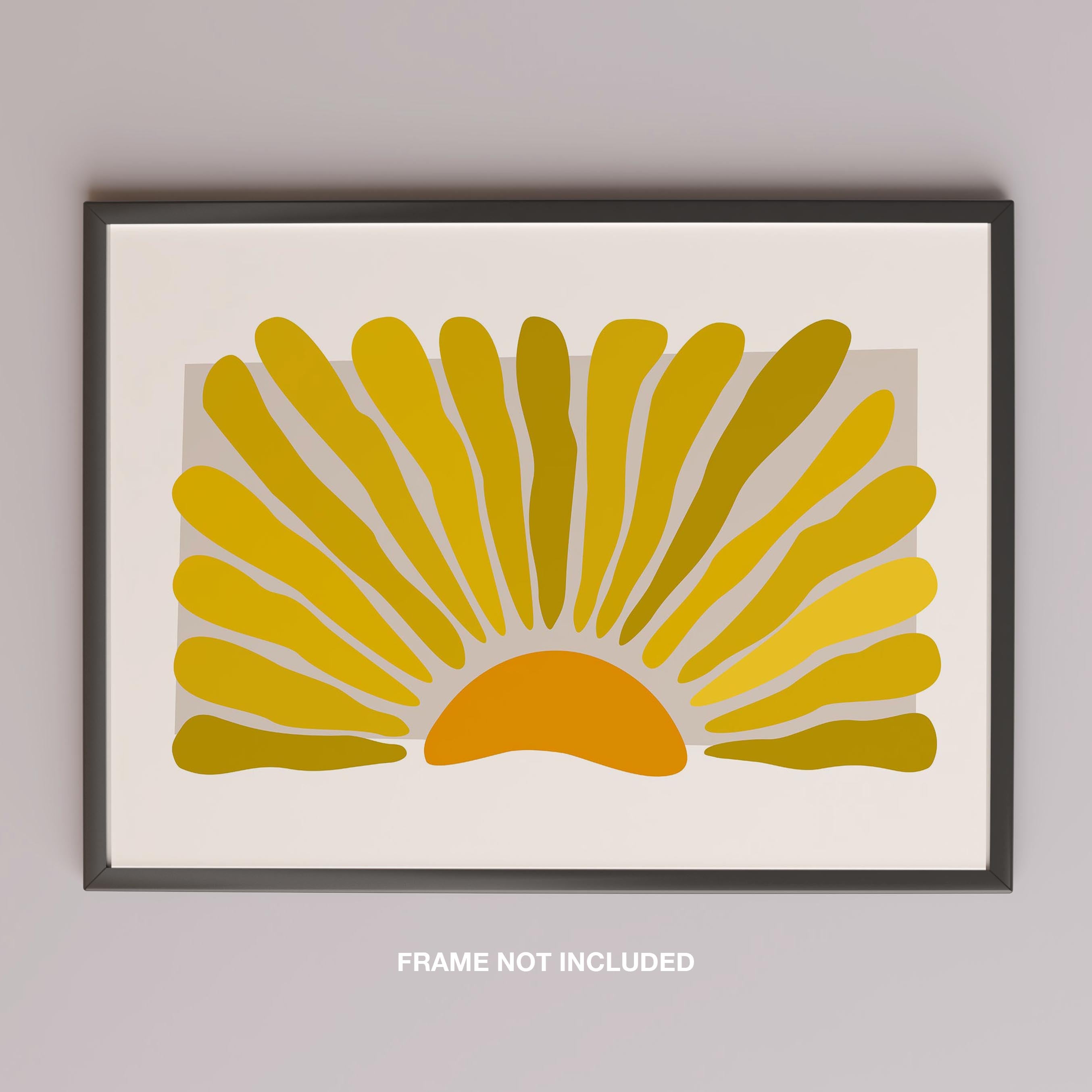 Minimalist Radiant Abstract Sunburst - Rolled Poster Wall Art Print | House Prints
