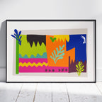 Colourful Abstract Botanical Shapes - Rolled Poster Wall Art Print | House Prints