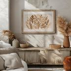 Minimalist Earthy Abstract Botanical Harmony - Rolled Poster Wall Art Print | House Prints