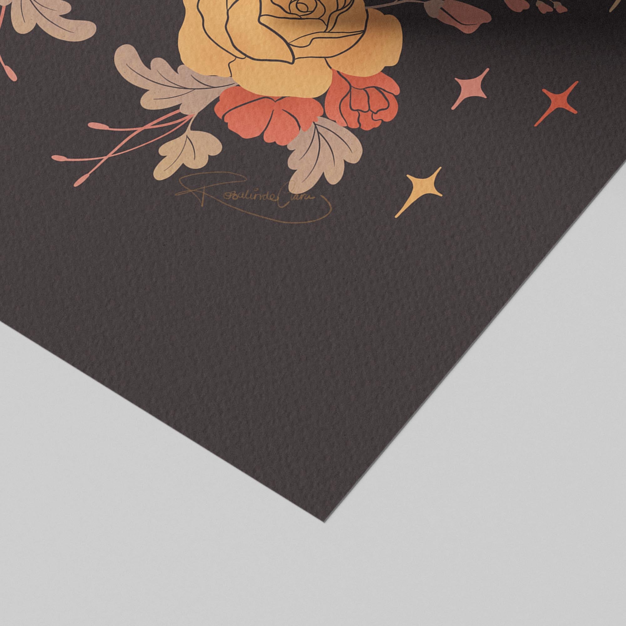 Midnight Garden Moths - Rosalinde Clara - Rolled Poster Wall Art Print | House Prints