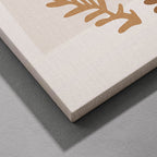 Minimalist Earthy Abstract Botanical Harmony - Framed Canvas Wall Art Print | House Prints