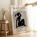 Modern Bold Figure Papers D'Occasion - Henri Matisse - Framed Canvas Wall Art Print