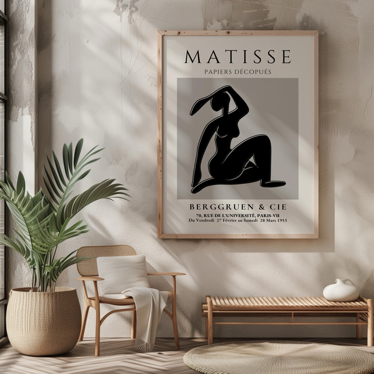 Modern Bold Figure Papiers Découpés - Henri Matisse - Rolled Poster Wall Art Print