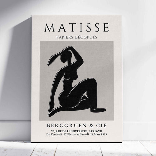 Modern Bold Figure Papiers Découpés - Henri Matisse - Framed Canvas Wall Art Print | House Prints