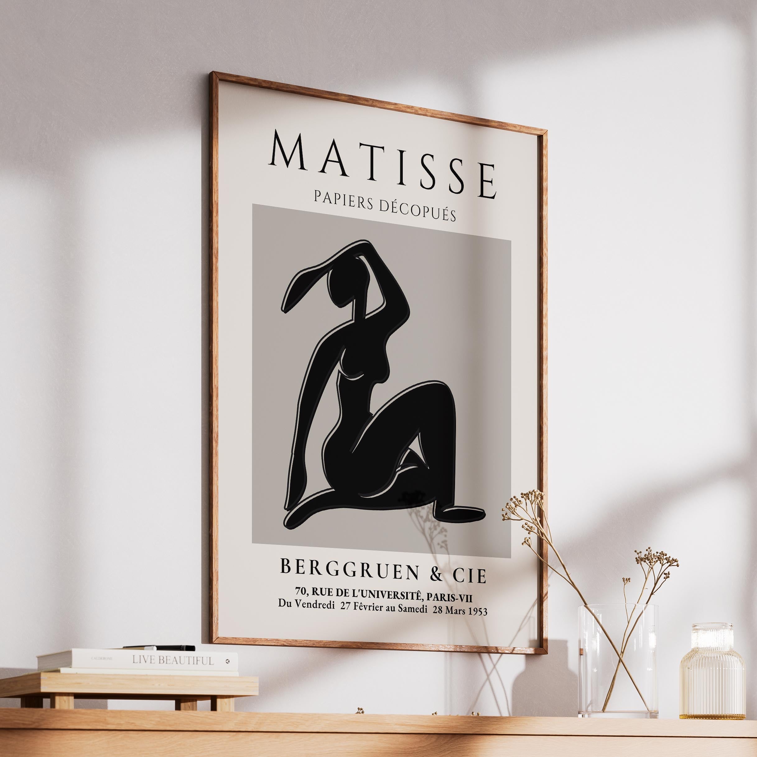 Modern Bold Figure Papiers Découpés - Henri Matisse - Rolled Poster Wall Art Print