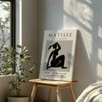 Modern Bold Figure Papers D'Occasion - Henri Matisse - Framed Canvas Wall Art Print
