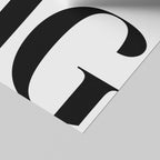 Modern Think Big Minimalist Editorial Quote - Rolled Poster Wall Art Print