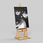 Modern Black & White Futuristic Spheres - Framed Canvas Wall Art Print | House Prints
