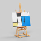 Composition with Large Blue Plane - Piet Mondrian - Framed Canvas Wall Art Print | House Prints