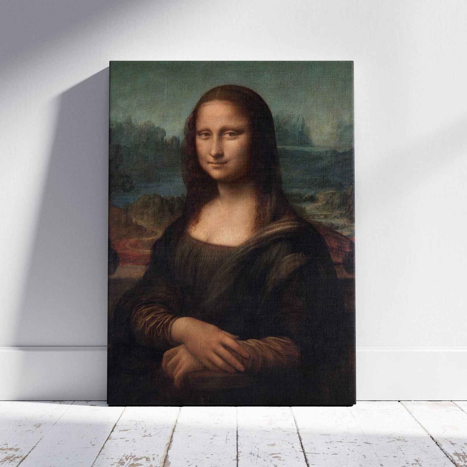 Mona Lisa - Leonardo da Vinci - Framed Canvas Wall Art Print - House Prints