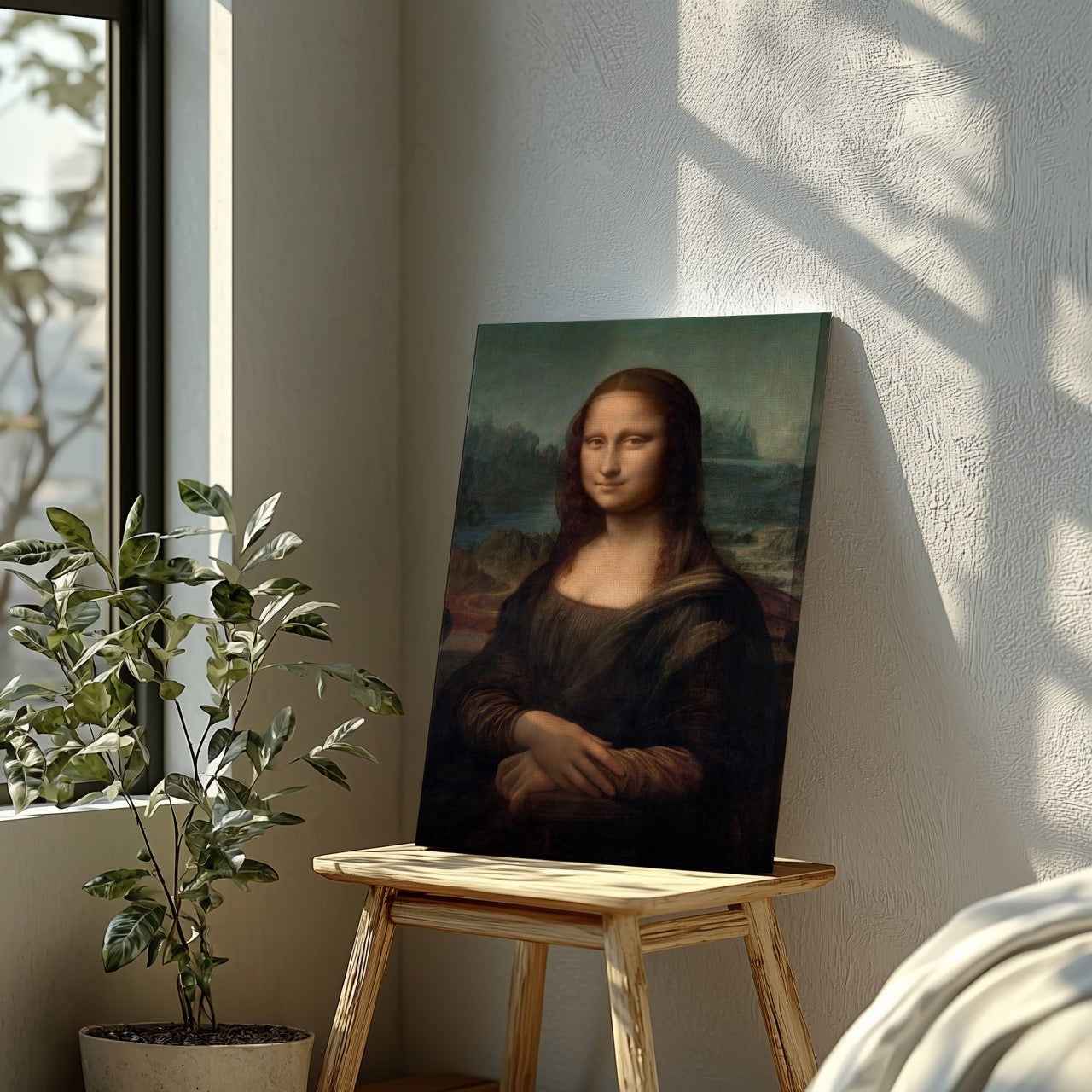 Mona Lisa - Leonardo da Vinci - Framed Canvas Wall Art Print - House Prints