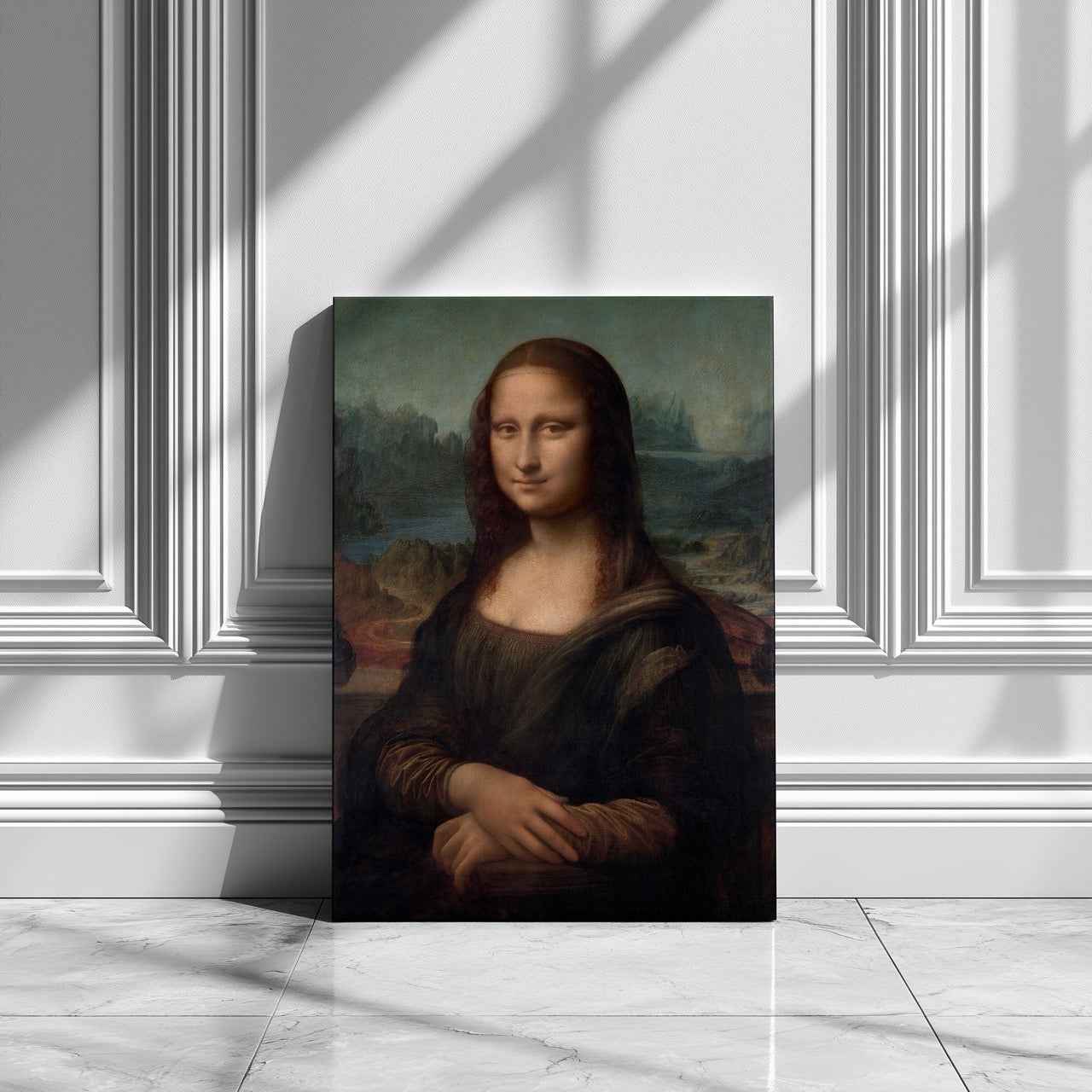 Mona Lisa - Leonardo da Vinci - Framed Canvas Wall Art Print - House Prints
