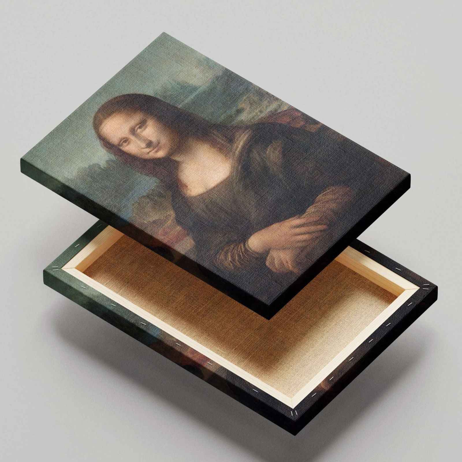 Mona Lisa - Leonardo da Vinci - Framed Canvas Wall Art Print - House Prints