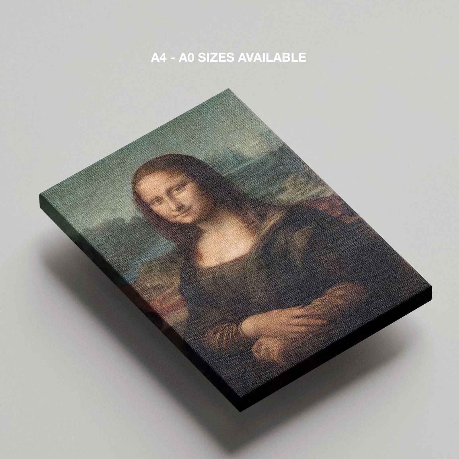 Mona Lisa - Leonardo da Vinci - Framed Canvas Wall Art Print - House Prints