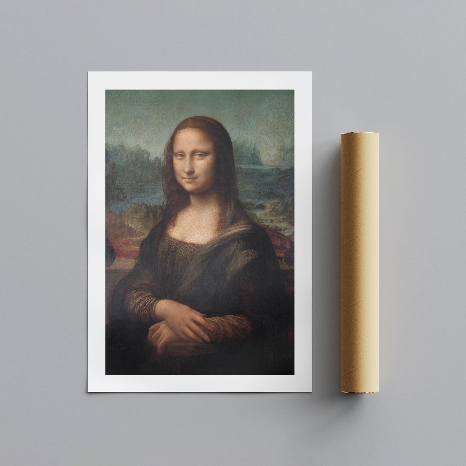 Mona Lisa - Leonardo da Vinci - Rolled Poster Wall Art Print - House Prints
