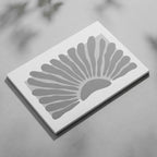 Monochrome Abstract Sunburst - Framed Canvas Wall Art Print | House Prints