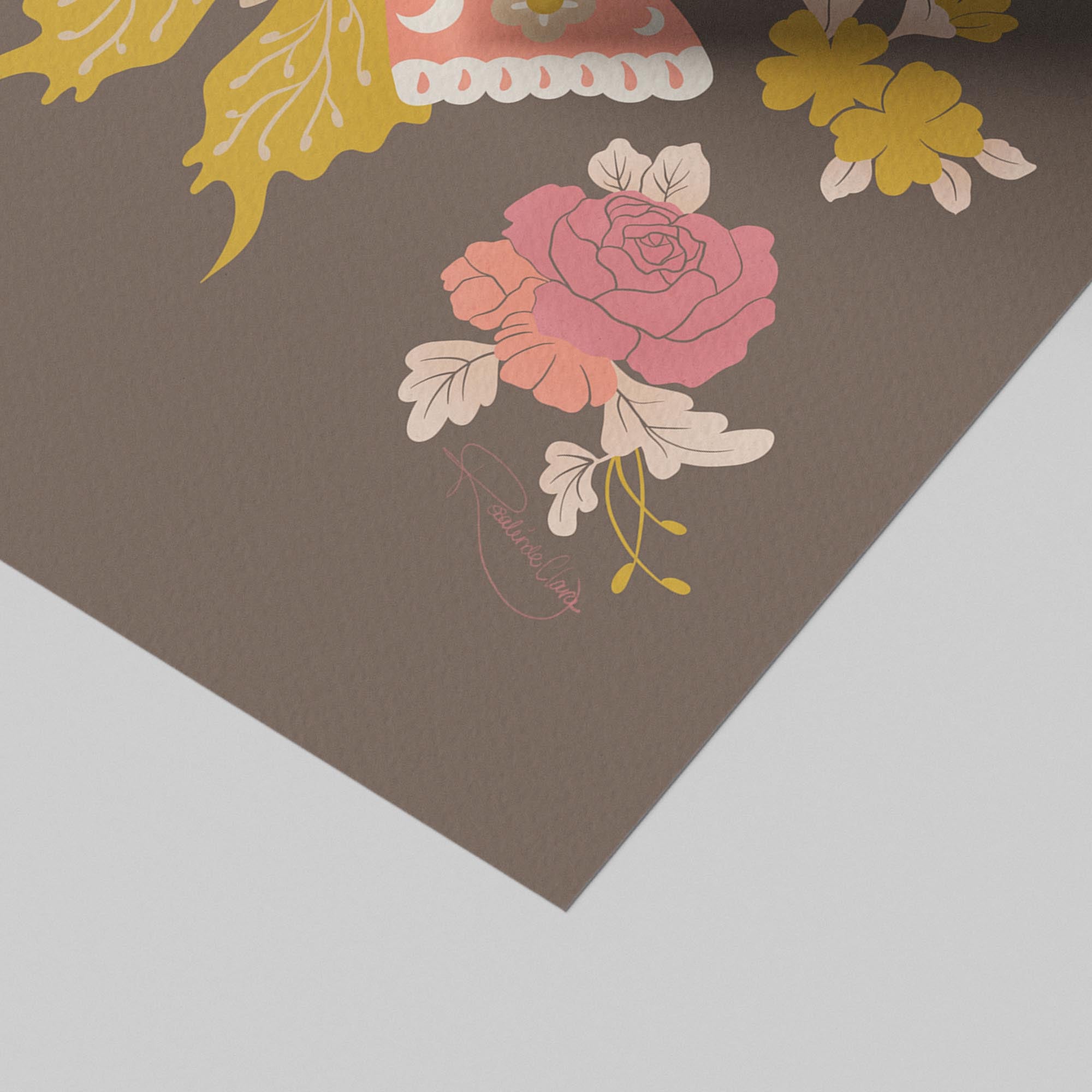 Moonlit Moth Meadow - Rosalinde Clara - Rolled Poster Wall Art Print | House Prints