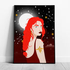 Moonlit Muse - Rosalinde Clara - Rolled Poster Wall Art Print | House Prints