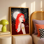 Moonlit Muse - Rosalinde Clara - Rolled Poster Wall Art Print | House Prints