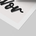 More Amor Por Favor Bold Black Handwriting Quote - Rolled Poster Wall Art Print