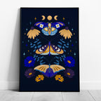 Moths in Stardust (Dark) - Rosalinde Clara - Rolled Poster Wall Art Print | House Prints