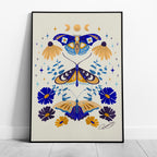 Moths in Stardust - Rosalinde Clara - Rolled Poster Wall Art Print | House Prints