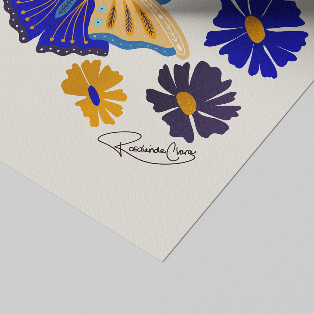 Moths in Stardust - Rosalinde Clara - Rolled Poster Wall Art Print | House Prints