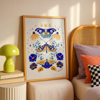 Moths in Stardust - Rosalinde Clara - Rolled Poster Wall Art Print | House Prints