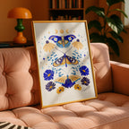 Moths in Stardust - Rosalinde Clara - Rolled Poster Wall Art Print | House Prints