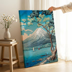 Mount Fuji from Lake Yamanaka - Hiroaki Takahashi - Framed Canvas Wall Art Print | House Prints