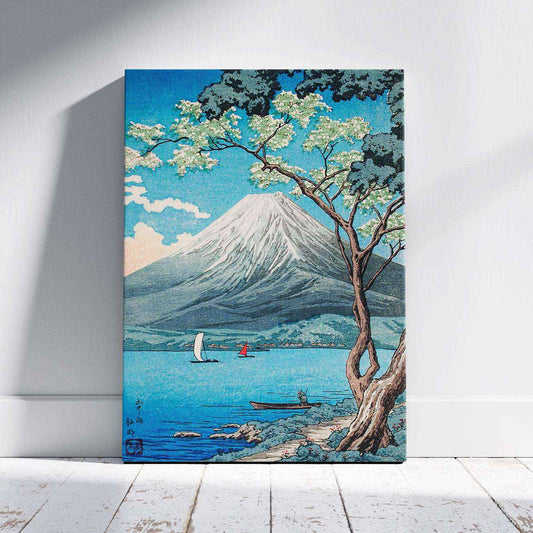 Mount Fuji from Lake Yamanaka - Hiroaki Takahashi - Framed Canvas Wall Art Print - House Prints