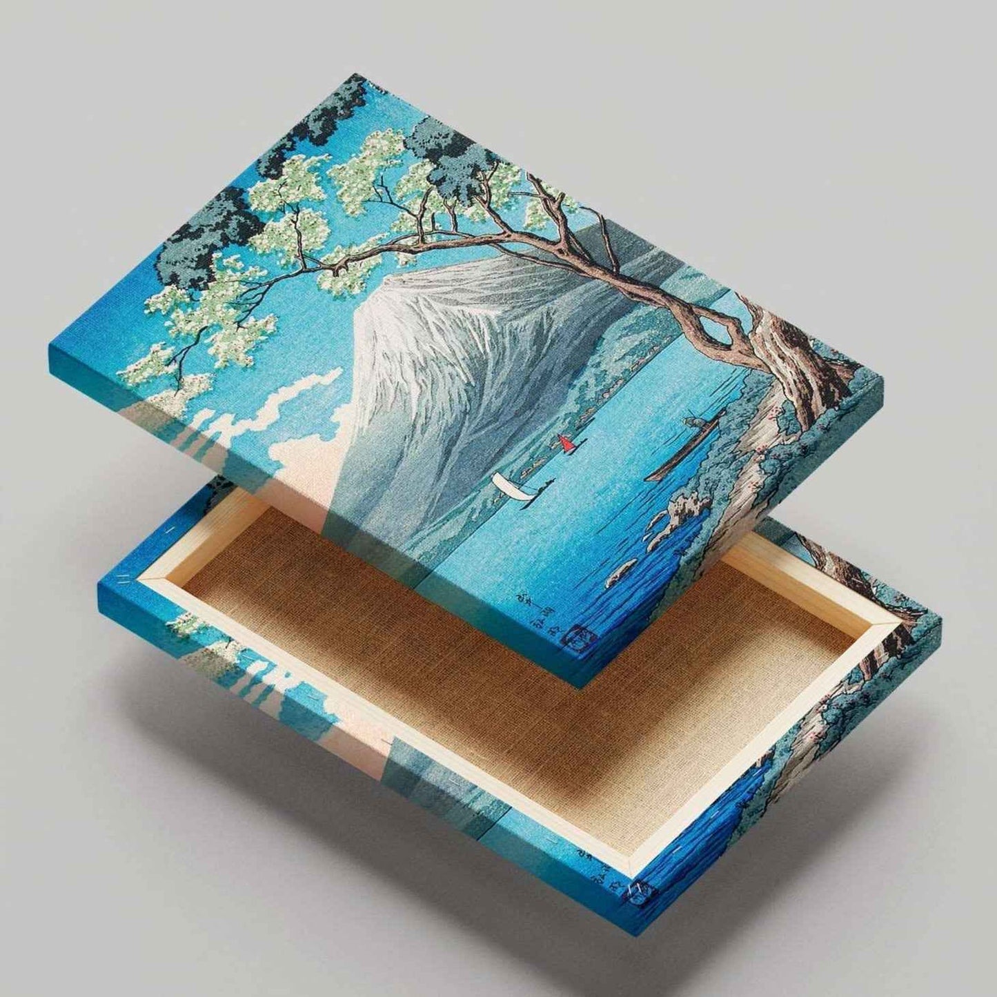 Mount Fuji from Lake Yamanaka - Hiroaki Takahashi - Framed Canvas Wall Art Print - House Prints