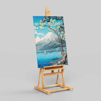 Mount Fuji from Lake Yamanaka - Hiroaki Takahashi - Framed Canvas Wall Art Print - House Prints
