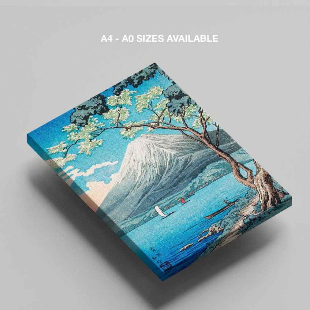 Mount Fuji from Lake Yamanaka - Hiroaki Takahashi - Framed Canvas Wall Art Print - House Prints