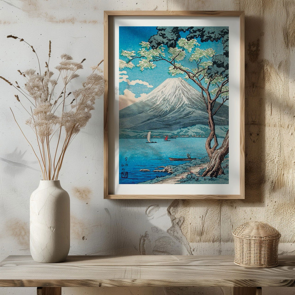 Mount Fuji from Lake Yamanaka - Hiroaki Takahashi - Rolled Poster Wall Art Print | House Prints